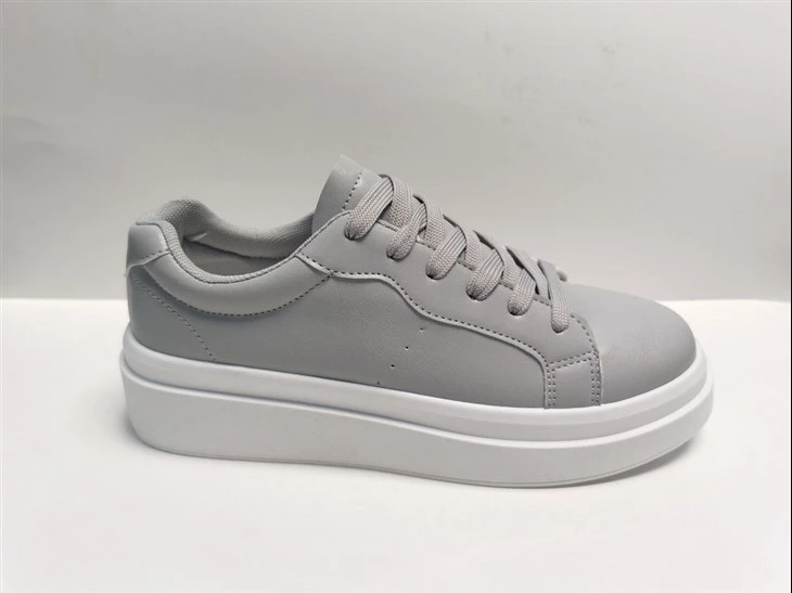 Women's White PU Sneakers